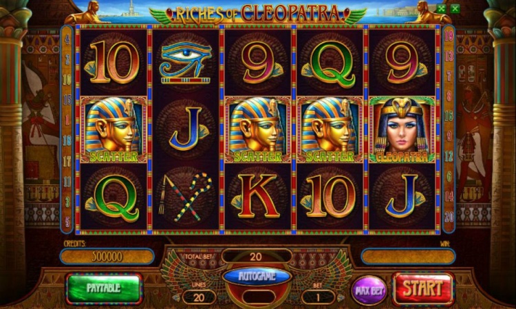 Бесплатные игровые автоматы «Riches of Cleopatra» в онлайн казино
