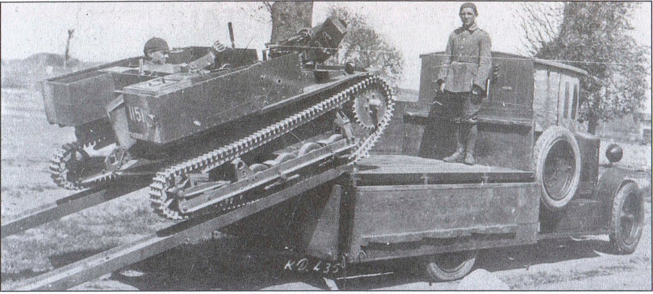 Польская танкетка типа «Карден-Лойд», купленная в Англии